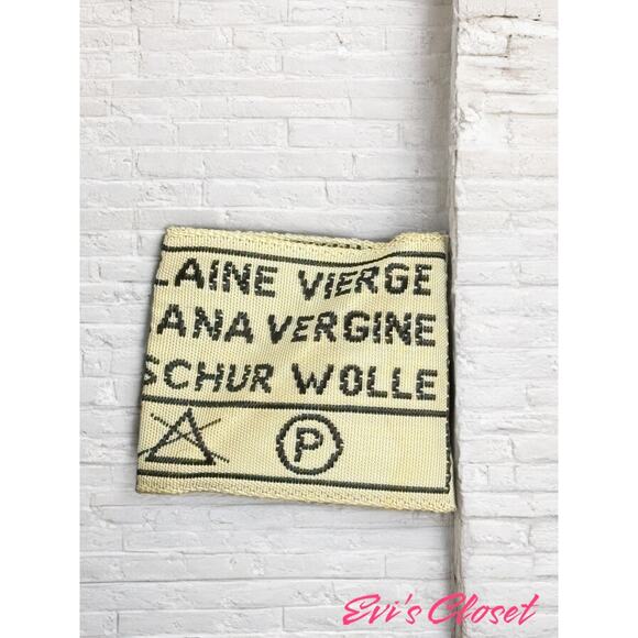 Dornbusch Virgin Wool Cardigan Leather Shoulder Elbow Patches Shawl Collar US 40 - Picture 15 of 15